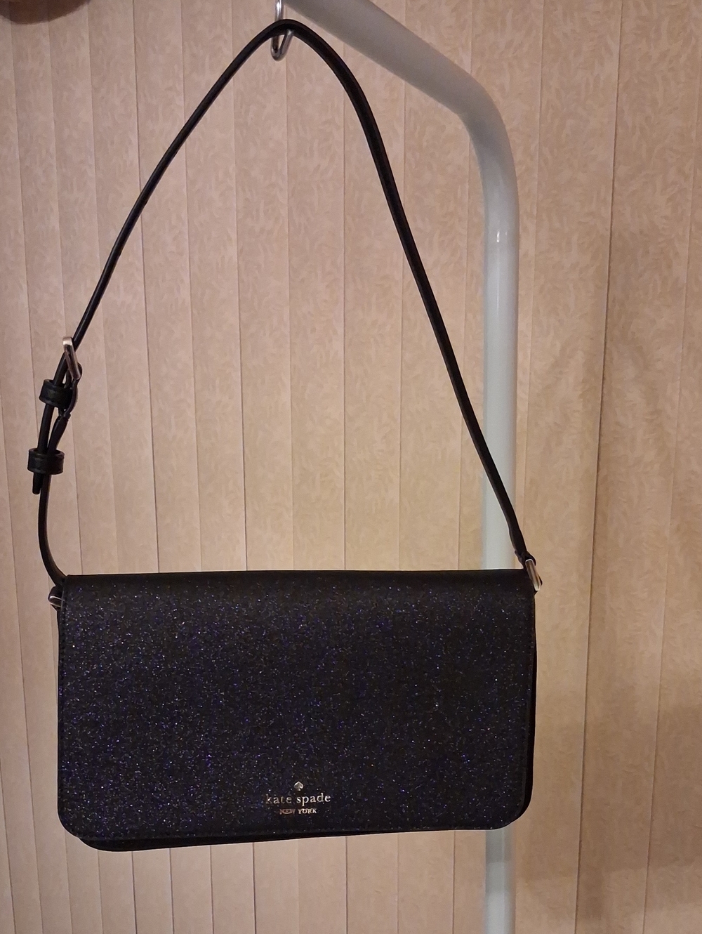 kate spade Black Glitter  Shoulder Bag